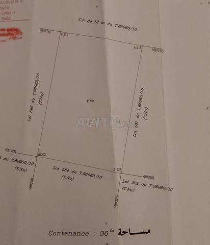 Terrain titré, équipé, résidentiel