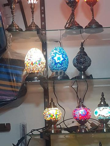 مصابيح فسيفساء حرفية على الطراز المغربي. - 2