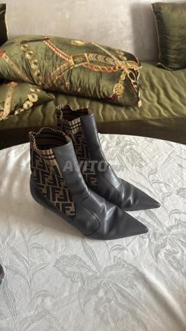 Talons bottines chaussettes Fendi pour femmes, originales - 2