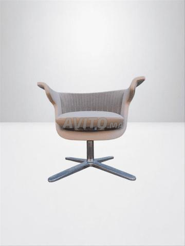 Fauteuil lounge Steelcase i2i mesh & cuir beige - 2