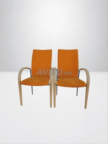 كرسي غرفة انتظار Leolux ألكانتارا برتقالي - 2
