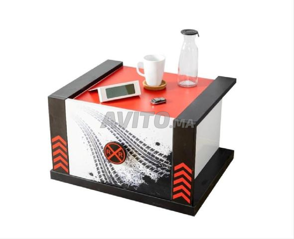 Table de Chevet Champion Rouge - 2