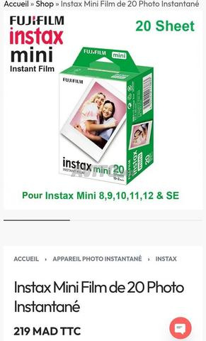 Camera instax mini 12 NEUVE avec recharge 20 photo - 2