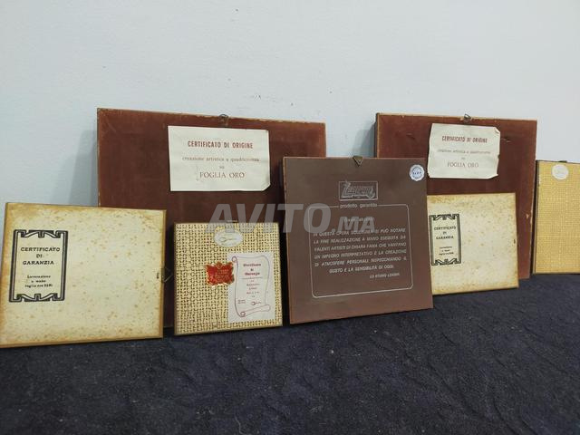 لوحات إيطالية بتقنية ورق الذهب - 2