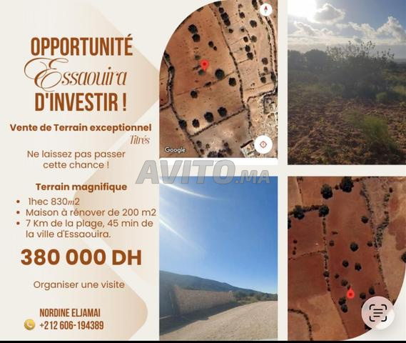 أرض مسجلة للبيع في أكرمود الصويرة