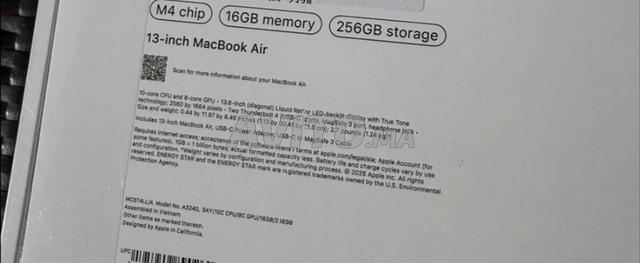ماك بوك اير M4 16GB 256GB 13 بوصة - 2