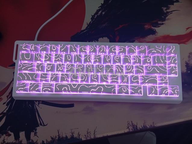 لوحة مفاتيح ألعاب مغناطيسية attack shark x68 he - 2