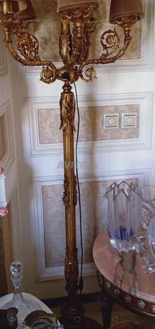 Fastueuse lampadaire ancienne en bronze - 2