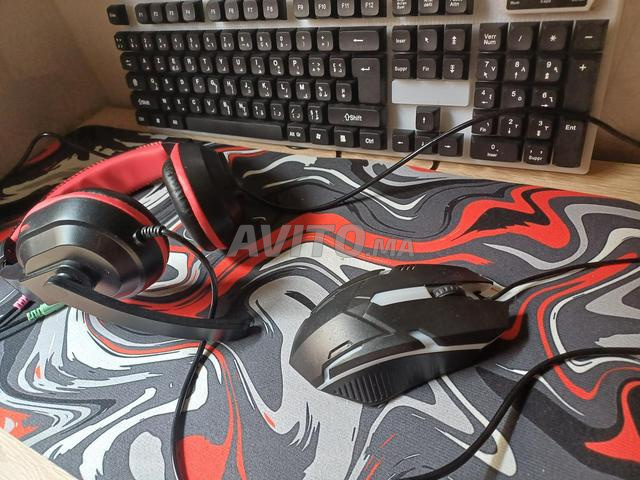 Pack 4 In 1 Clavier Souris Tapis Et casque
