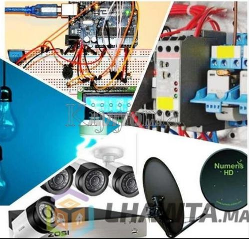 خدمات في الكهرباء وتركيب التلفاز والبرابول