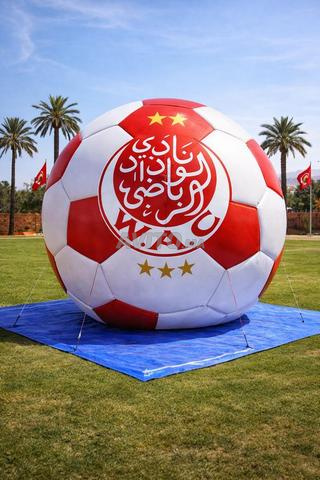 Ballon de Foot Géant Gonflable Décoration Fan Zone
