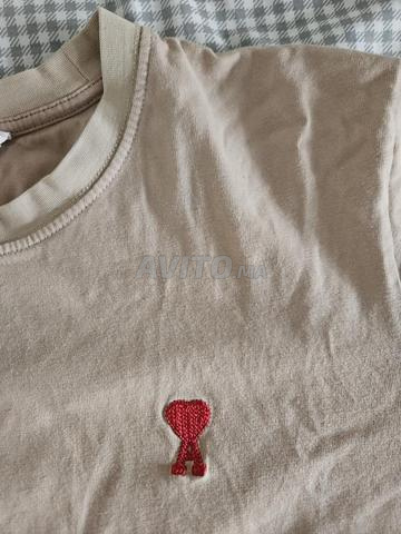 تي شيرت بسيط ماركة AMI - 2