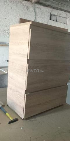 خزانة ذات 3 أدراج من خشب MDF - 2