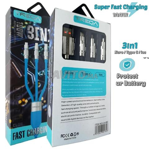 Câble 3en1 Charge très rapide Type C / Micro USB - 2