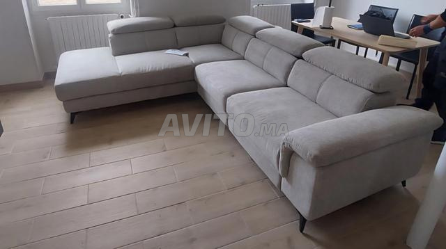 كنبة زاوية 5 مقاعد Conforama لون رملي - 2