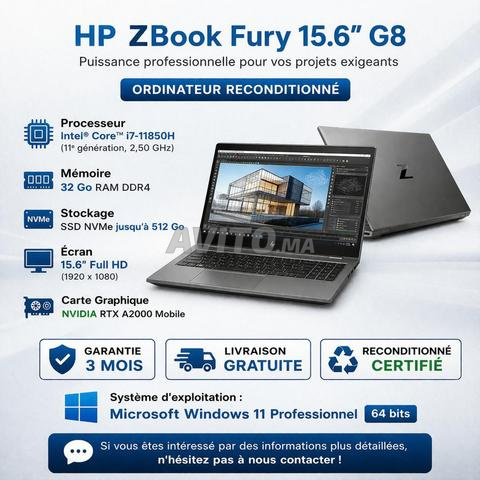 HP Zbook Fury 15.6 G8 11th Gen Core i7-11850H 32Go