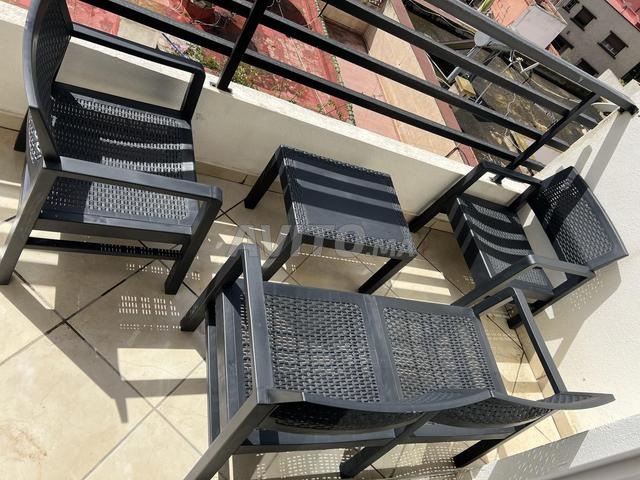 طقم حديقة (كراسي مع طاولة) كامل - 2