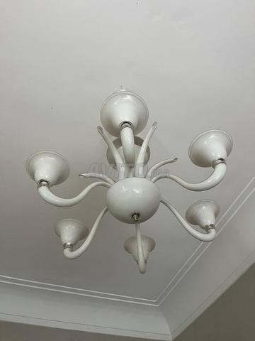 ثريا سقف من الزجاج الأبيض - 2