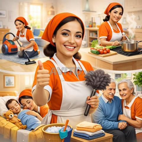 Femme polyvalente africaine et marocaine