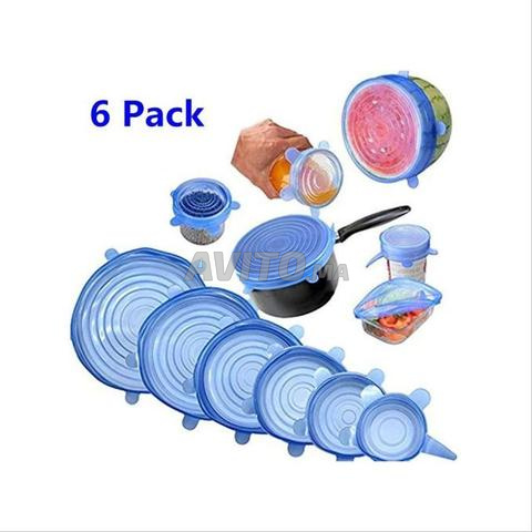 أغطية طعام سيليكون قابلة لإعادة الاستخدام - 2