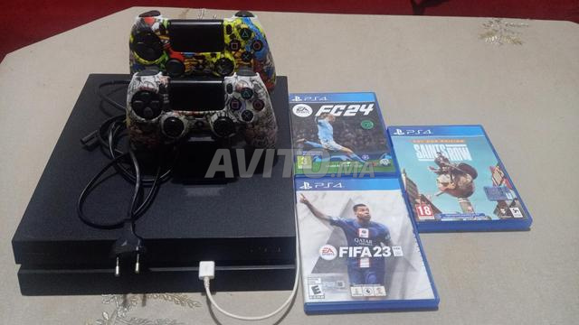 PS4 Fat 512 Go Online, 2 Manette Original ,3 Jeux