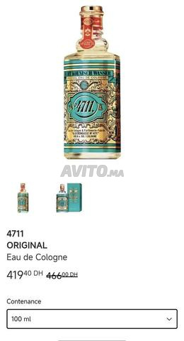 Parfum original N°4711 importé d'Allemagne