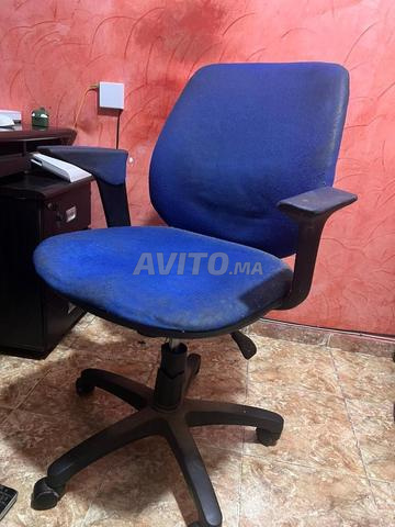 Chaise à roulette Eurosit Origine ergonomique bleu - 2