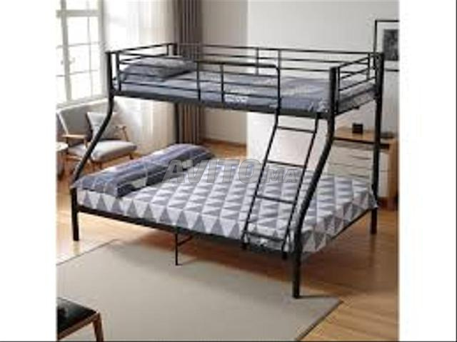 سرير معدني عملي / خزانة - 2