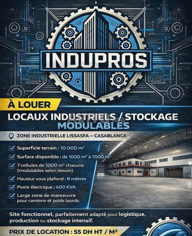 للإيجار - محلات صناعية / تخزين قابلة للتعديل