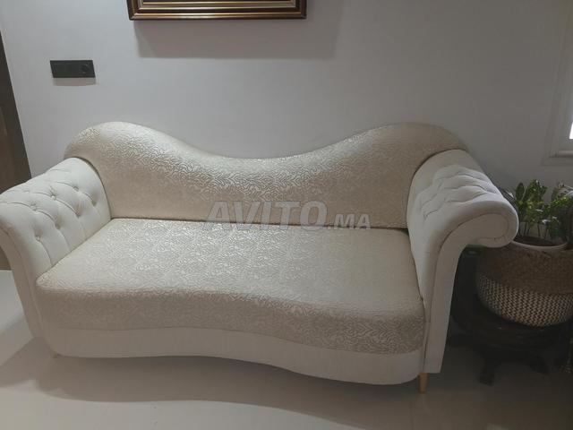 أريكة استرخاء بيج مطرزة - 2