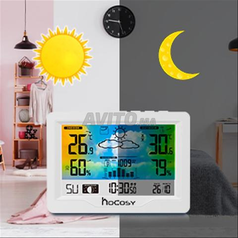 محطة طقس، ترمومتر لاسلكي، طقس وساعة منبه - 2