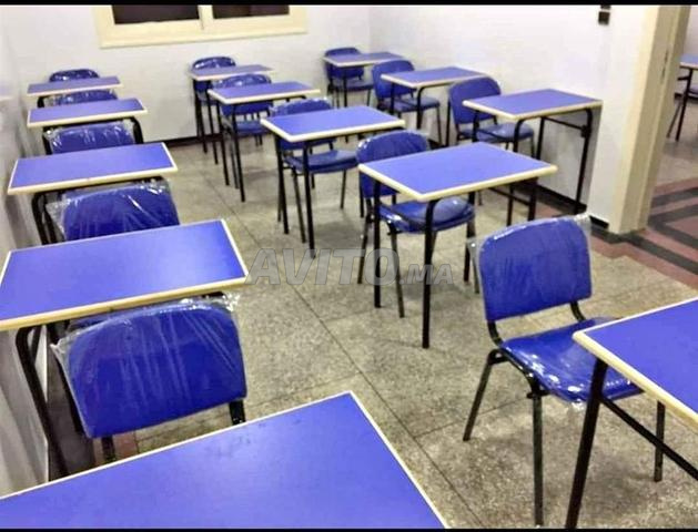 Pack scolaire tables chaises et écritoire LL