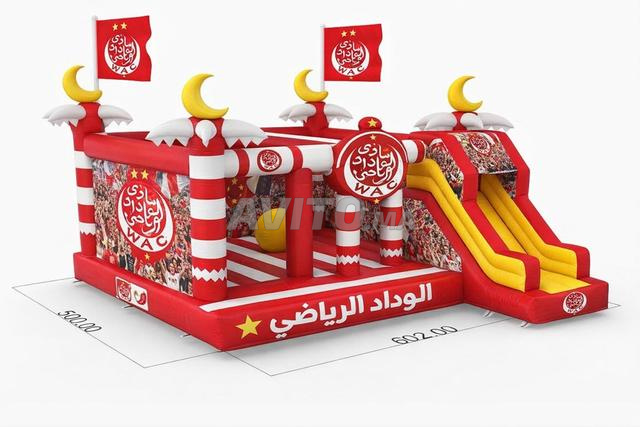 Château Gonflable Wydad Casablanca avec Toboggan - 2