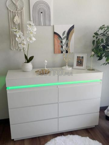 خزانة ذات 6 أدراج وقبعة منزلقة LED - 2