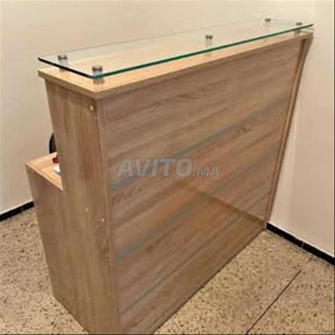 comptoir d'accueil avec caisson en prix abordable 