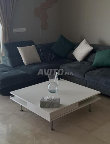 Table basse carrée blanc laqué 95 x 95 à vendre