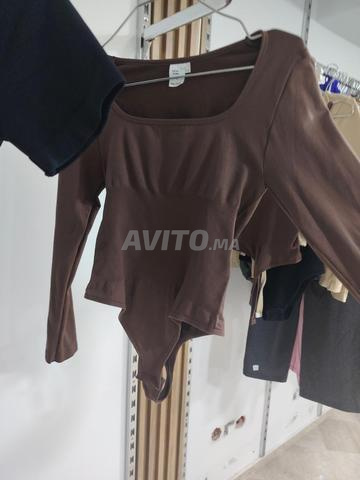 بودي أسود نسائي مقاس M - 2