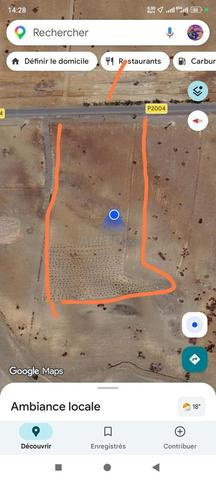 أرض للبيع فيها 1 هكتار على الطريق - 2