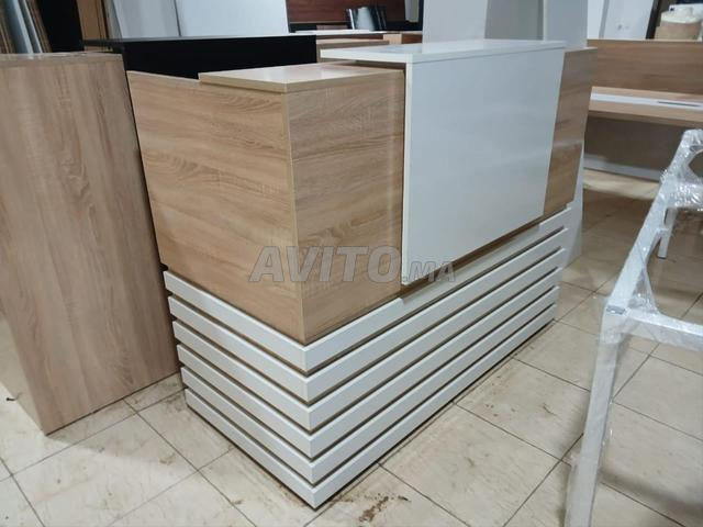 كاونتر استقبال MDF مثالي للمحلات أو المكاتب - 2
