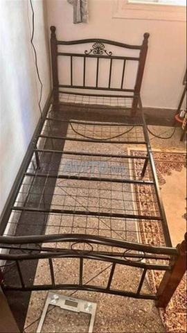 سرير معدني بطابقين / خزانة ملابس - 2