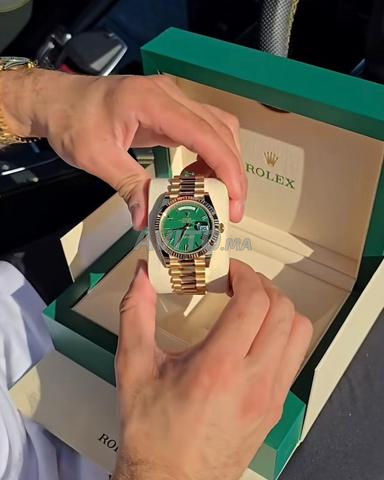 Day-Date 40 or jaune avec cadran vert - 2