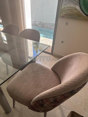 Salle à manger avec 6 Chaises - 2