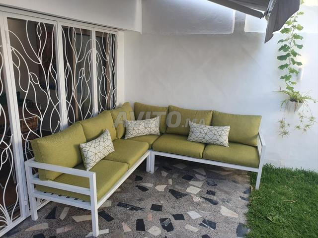 Salon extérieur en aluminium avec table - 2