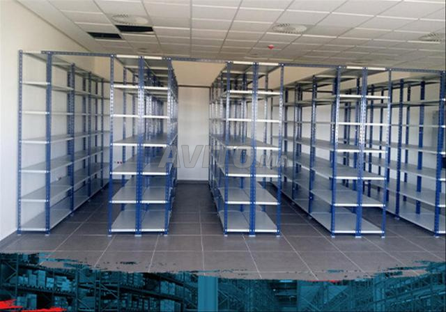 Rayonnage métallique léger a 5 tablettes  usine 