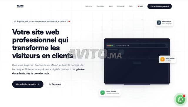 Votre site web à partir de 3500 DH