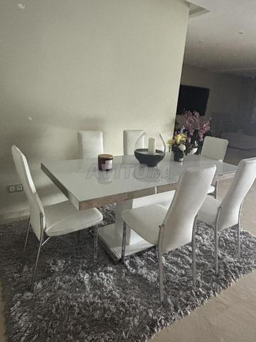 طاولة طعام مع 6 كراسي - 2