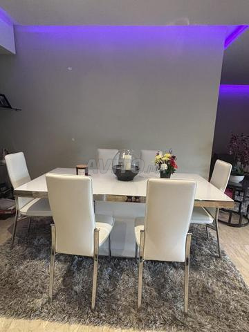 طاولة طعام مع 6 كراسي - 2