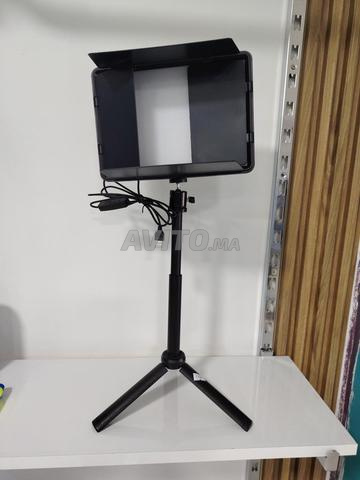 Lampe LED studio avec trépied réglable noir - 2