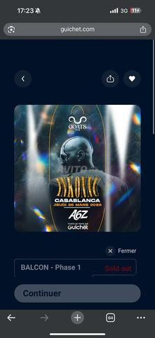 2 billets VIP inkonnu 26 mars casablanca - 2