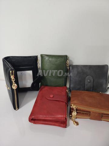 Portefeuille femme compact cuir zippé multipoches